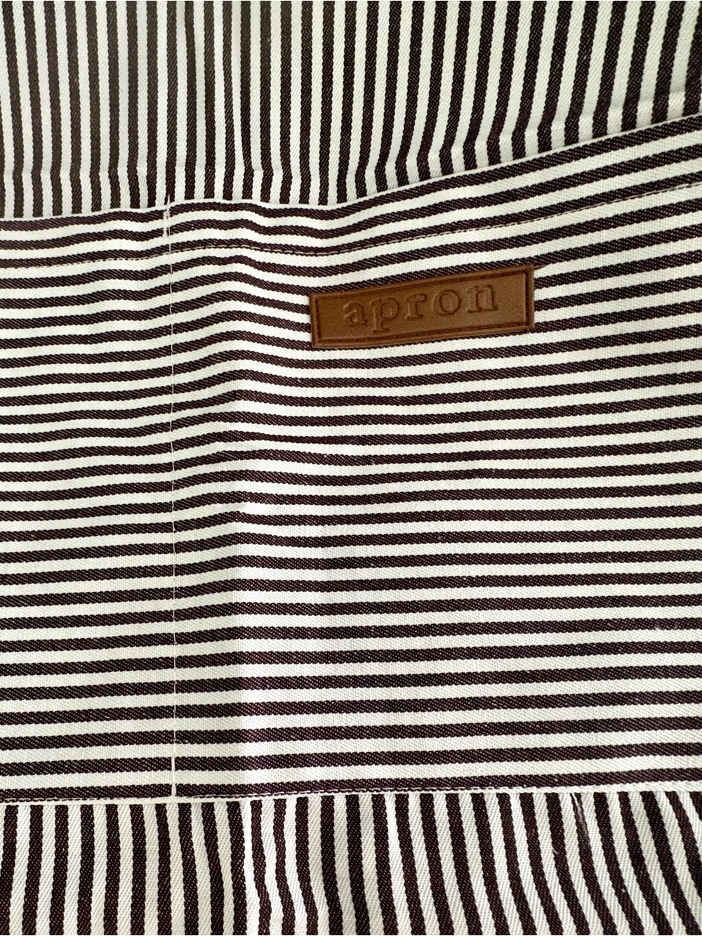 New 2-Pack Adjustable Striped Chef Aprons with Pockets – Black & Brown Pinstripe - Picture 7 of 10
